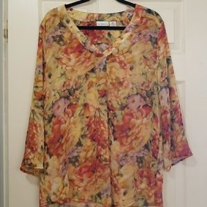 Liz Claiborne Sheer Top XL